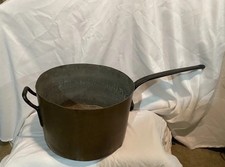 Large Antique Duparquet DH&M France Copper Sauce Pot. 21&rdquo; Dia. w/Handles