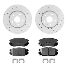 12.6in 321mm Front Brake Rotors Ceramic Pads Kit 2010-2020 Equinox Malibu Impala
