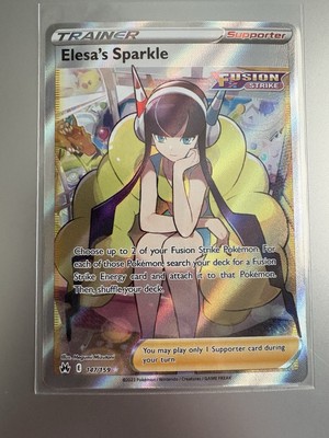 Pokemon TCG: Elesa's Sparkle (Full Art) 147/159 Crown Zenith Holo NM