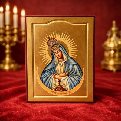 Unsere Liebe Frau von Ostra Brama Ikone 21x29cm katholisch religiös Wandrelief Jungfrau Maria