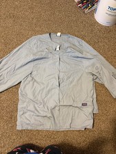 2 large Cherokee gray lab coats