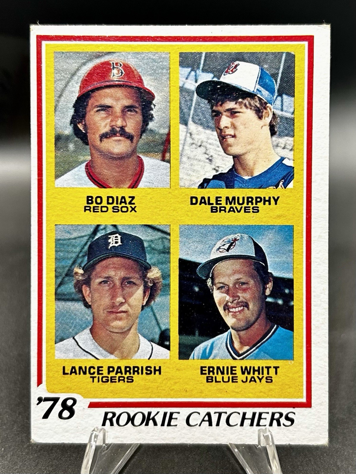 1978 Topps Rookie Catchers #703 Dale Murphy Lance Parrish, Diaz, Whitt (EX)*