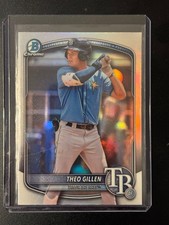 Theo Gillen 2025 Bowman Draft Chrome REFRACTOR Prospect Card #BDB-121
