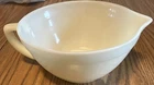 VINTAGE Fire King Milk Glass Batter Mixing Bowl w/ D Handle & Pour Spout