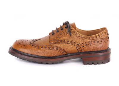 JOSEPH CHEANEY DERBY BROGUE SHOES Duilio almond handmade England 7 F