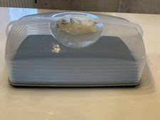 Tupperware XXL Super Bäcker breiter Kuchenbehälter schwarz/transparent Neu & OVP