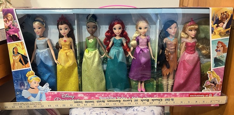 NEW 7 Disney Sparkling Princesses 2017 Exclusive @ Target