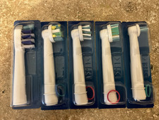 LOT OF FIVE ORAL-B REPLACEMENT TOOTHBRUSH HEADS VARIOUS NEW SEALED