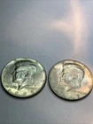 2 Coins Lot -1966-P And 1967-P Kennedy Half Dollars Circulated