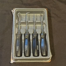 Snap-on ASA204B Black Mini Hard Handle Awl Hook Pick Set