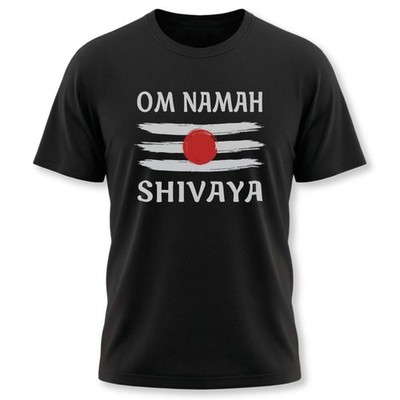 Om Namah Shivaya Tripundra Shiva T-Shirt | Hindu Mantra Spiritual Tee Shirt