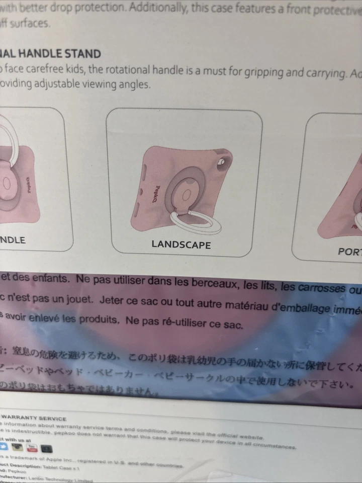 Pepkoo iPad Case Pink for IPad 10th Gen 10.9 - Image 4 of 4