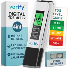 4-In-1 TDS Meter Digital Water Tester for Drinking Water  Accurate