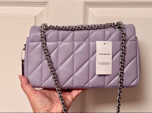 NWT Coach Tabby Shoulder Bag 26 With Quilting CP147 In Soft Purple With Dust Bag - Picture 8 of 12