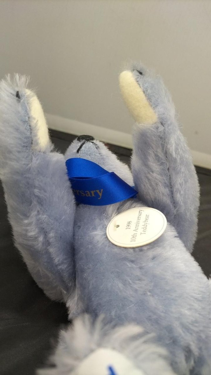 STEIFF-TAKARA シュタイフ-タカラ10周年記念タカラ 青いテディベア