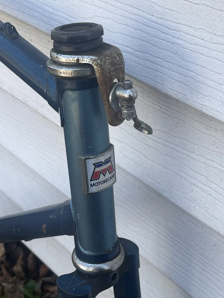 Cuadro Vintage Motobecane Grand Touring 57,5 Cm 57 cm Tubo Superior Inglés BB 80s Foto 3 de 4