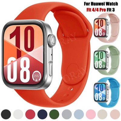 For Huawei Watch Fit 3/Fit 4 4 Pro Smartwatch Silicone Wrist Band Strap Bracelet