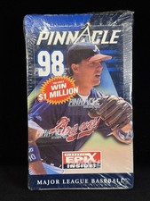 New 1998 Pinnacle Baseball Factory Sealed Box EPIX Inserts Chipper Jones Rare