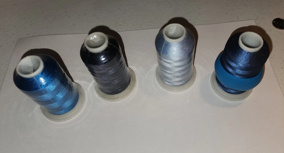 Blue Embroidery THREAD 1100 Yards Each. Has a Beautiful Shimmer to It. - Image 2 of 3