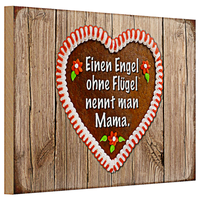 Holzschild Spruch 30X20Cm Engel Ohne FlüGel Nennt Man Mama
