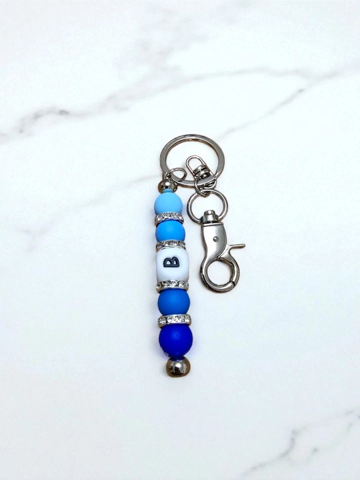 Персонализированные брелоки с инициалами буква A-Z кольцо для ключей для женщин мужчин - Изображение 3 из 4