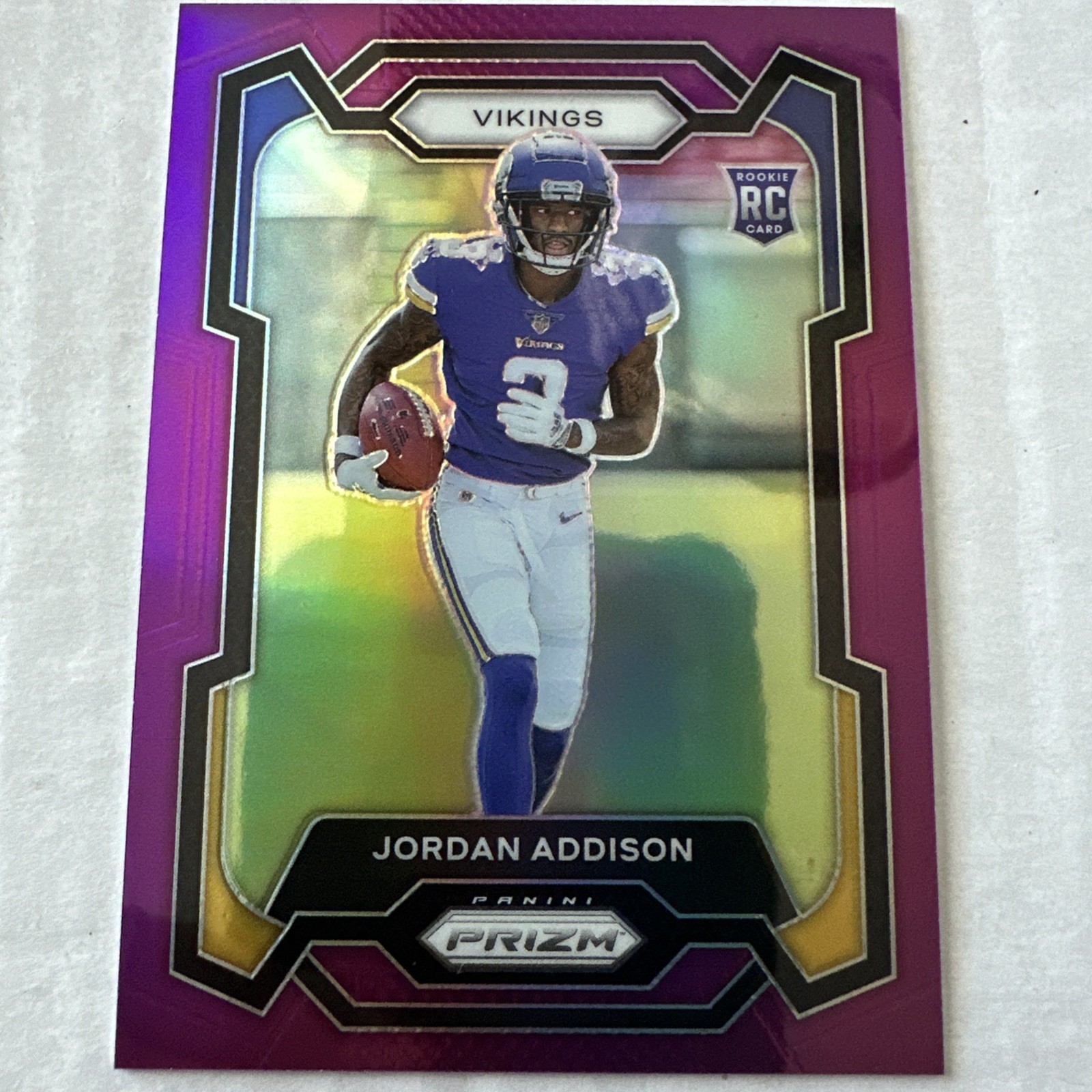 2023 Panini Prizm - Rookies Jordan Addison #368 Purple Prizm /125 (RC)