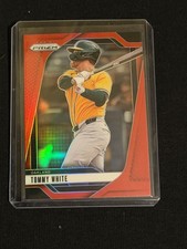 Tommy White 2025 Prizm - Red Prizm #279/299 - Oakland Athletics