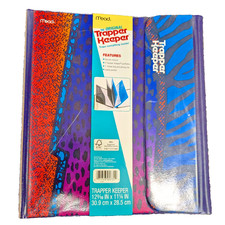 Mead Trapper Keeper Binder Retro Print w/ a pocket and clip-NEW