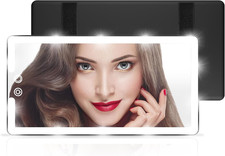 Led Sun Visor Vanity Mirror, Upgraded Large Car Mirrors with Lights, Dimmable Li