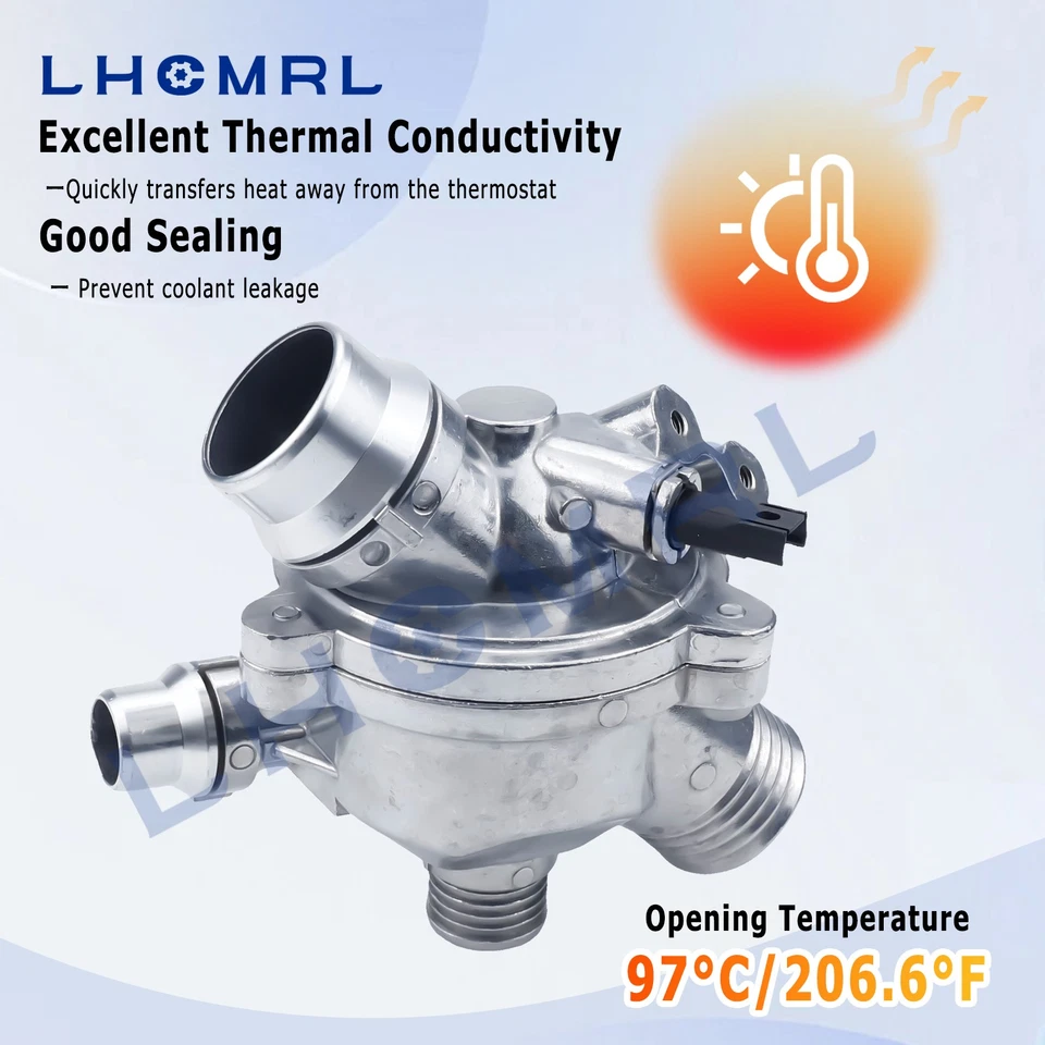 Aluminum Thermostat Housing Assy for BMW E90 E92 E60 325i 328i 330i 335i 525i — 第 4/4 张图片