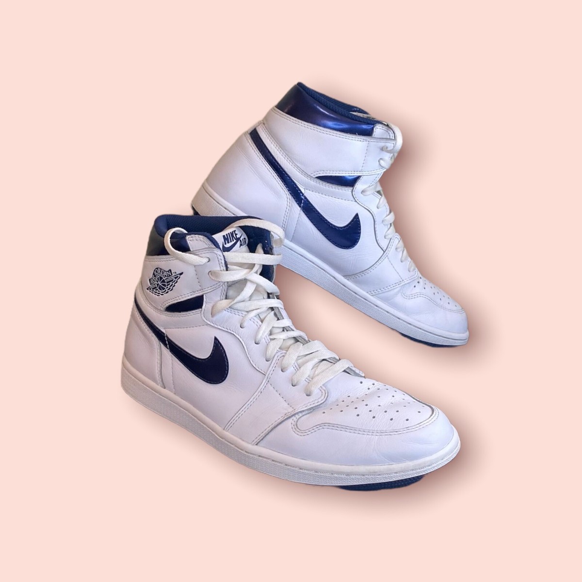 Nike Air Jordan 1 Retro High OG Metallic Navy Size 11 555088-106