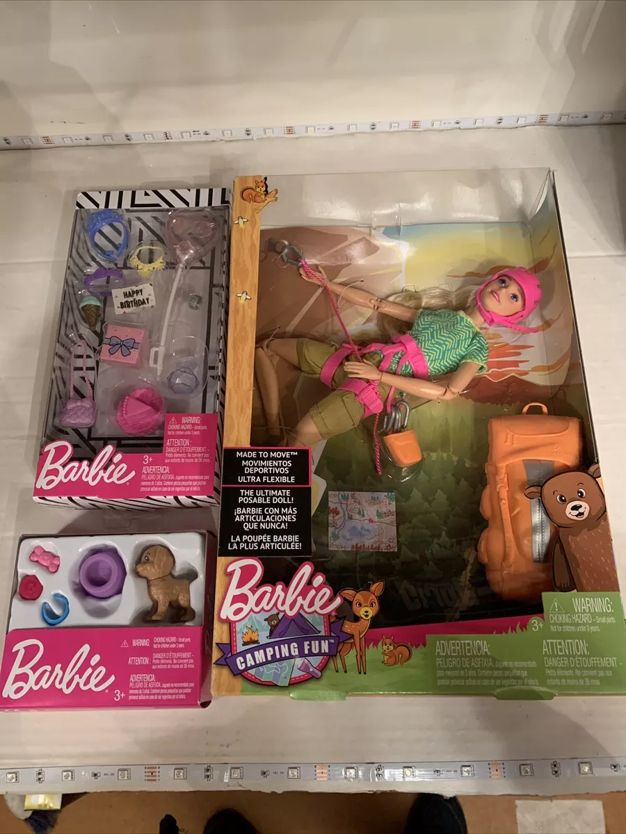 Barbie camping fun hiker doll new arrivals