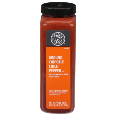 Monarch Chipotle Ground Pepper Seasoning 18 oz Shaker   Smoky & Spicy Powder