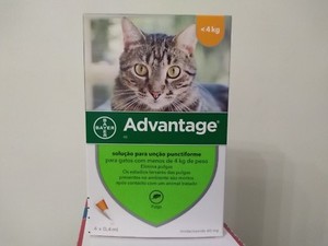 ADVANTAGE¹ 40 protection externe puce chat cat lapin -4 kg flea  boite 4 pipette