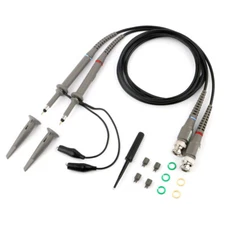 2xFor BNC Oscilloscope Probe Kit P6100 100MHz 1X 10X Precision Scope Clip Probes