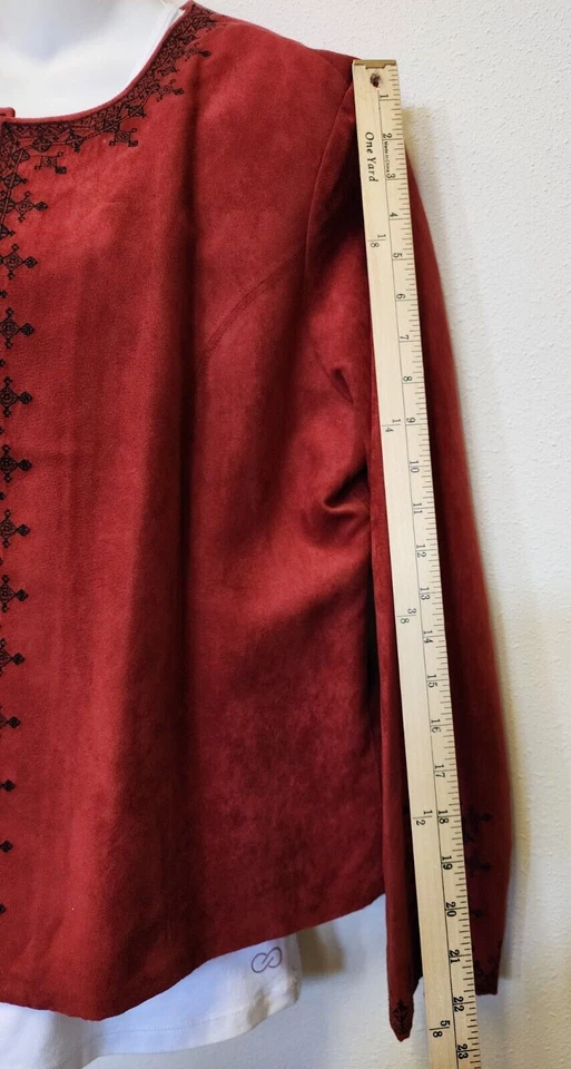 Винтажный Gump's M Blazer куртка искусственной замши викторианской ведьмы прихоть гот Artsy - Изображение 3 из 4