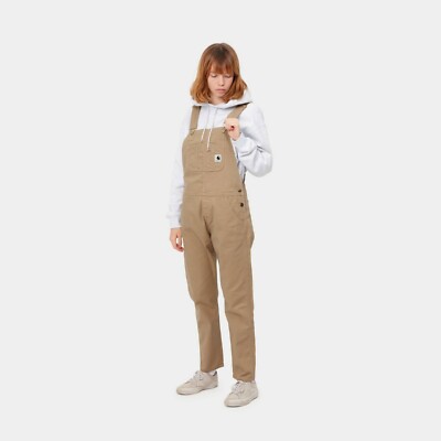Carhartt WIP Women's W' Bib Overall Straight Dusty Hamilton Brown