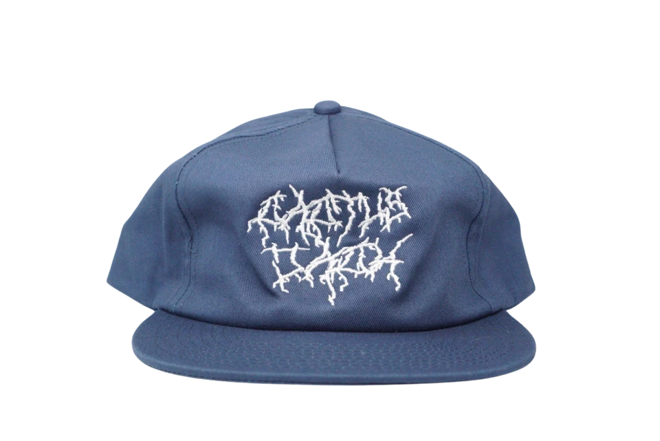 Travis Scott Cactus Jack Lightning Snapback Hat Navy (93665-0076) One Size