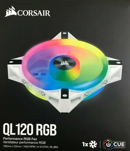 iCUE QL120 RGB 120mm PWM White Fan 