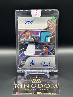 2020-21 Panini Spectra NBA Dual RPA ANTHONY EDWARDS & LAMELO BALL