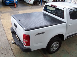 Egr Loadshield Alloy Hard Ute Lid For Holden Rg Colorado Dual Cab Black Ebay