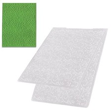 3-D Textured Impressions Background Embossing Folder Lace Vine Pattern Plasti...