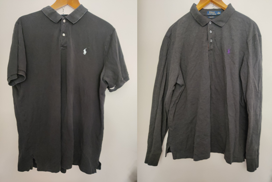 Polo Ralph Lauren Polo Shirts x2 Size 185/104A Long and Short