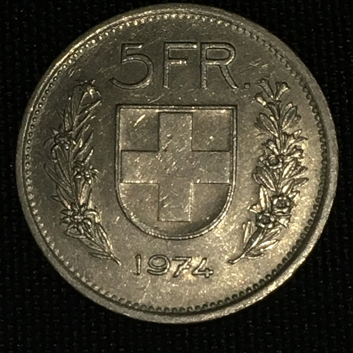 1974 Coin Switzerland Saint Collectible CONFOEDERATIO HELVETICA