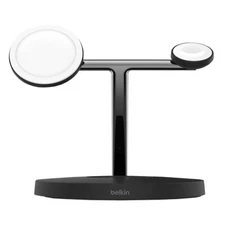 Belkin 3-in-1 Wireless Charger with MagSafe Charging 15W, Black BU002-BK-CC