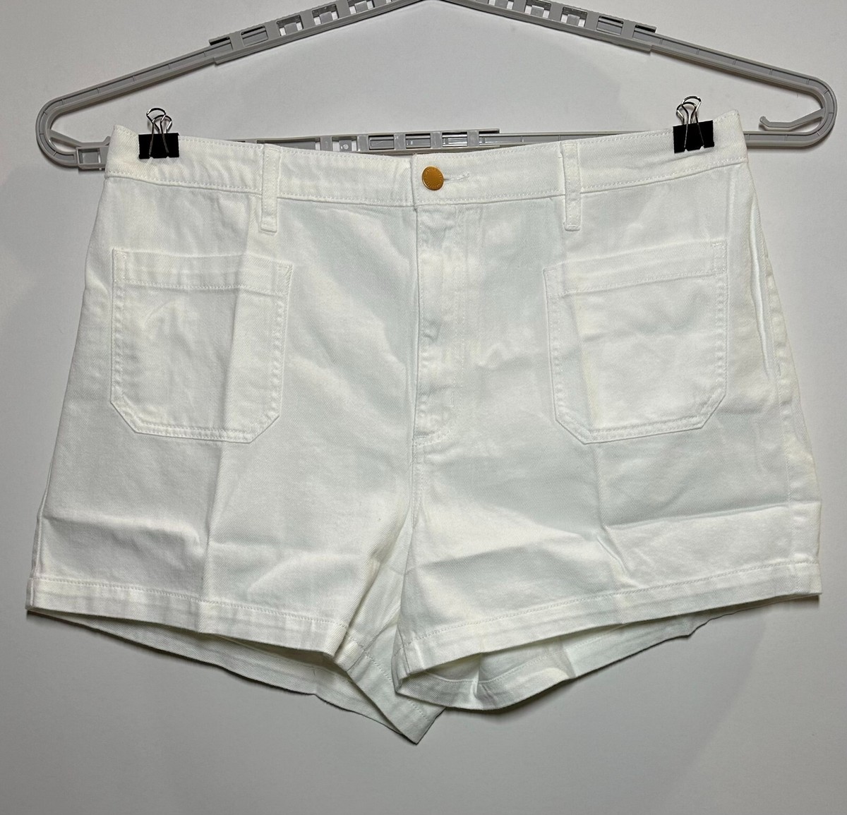 Women's High-Rise A-Line Midi Cargo Jean Shorts Universal Thread