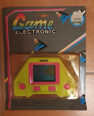 Vintage Blister Electronic game lcd game INVADER New Never Opened Green light