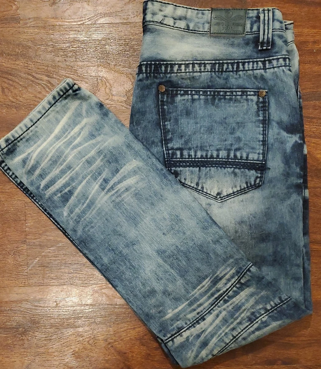 Kaalu Euro for the People Jeans Mens Distressed Sz 40x32 eBay