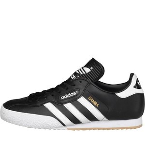 adidas men's samba black leather
