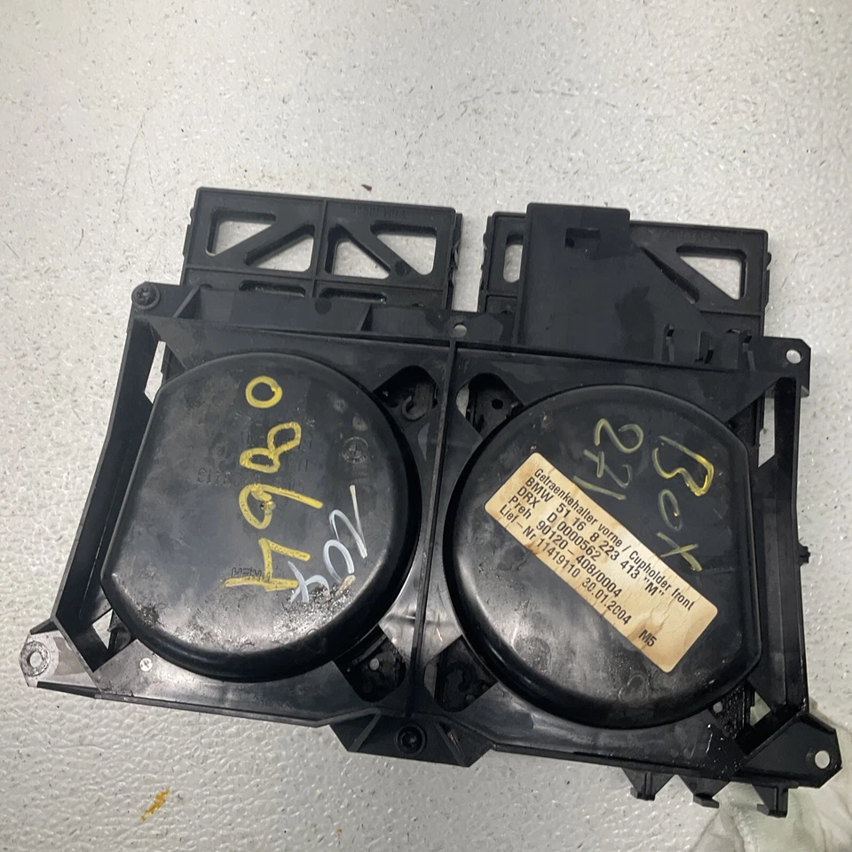 BMW 745i 745LI E65 E66 2002 2003 2004 2005 consola central portavasos OEM Foto 4 de 4